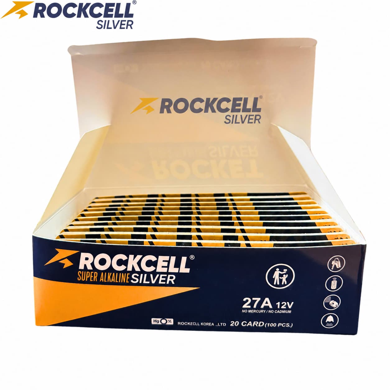 PIN ROCKCELL ALKALINE A27 ( vỉ 5 viên)