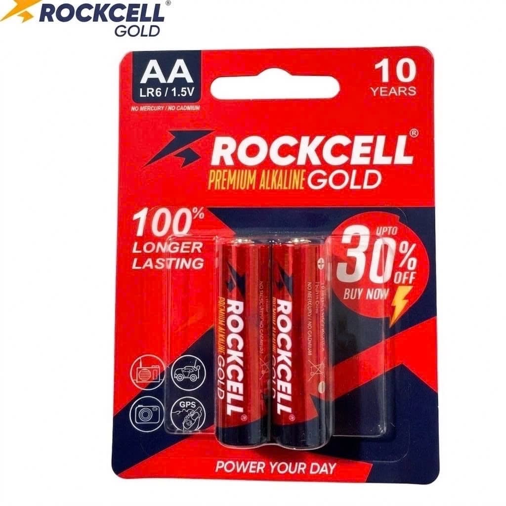 PIN ROCKCELL Gold ALKALINE AA LR6-2B mau do