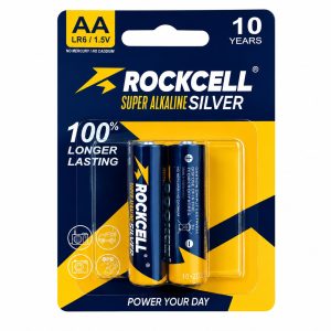 Pin AA Rockcell Super Alkaline LR6 1.5V (Vỉ 2 Viên)