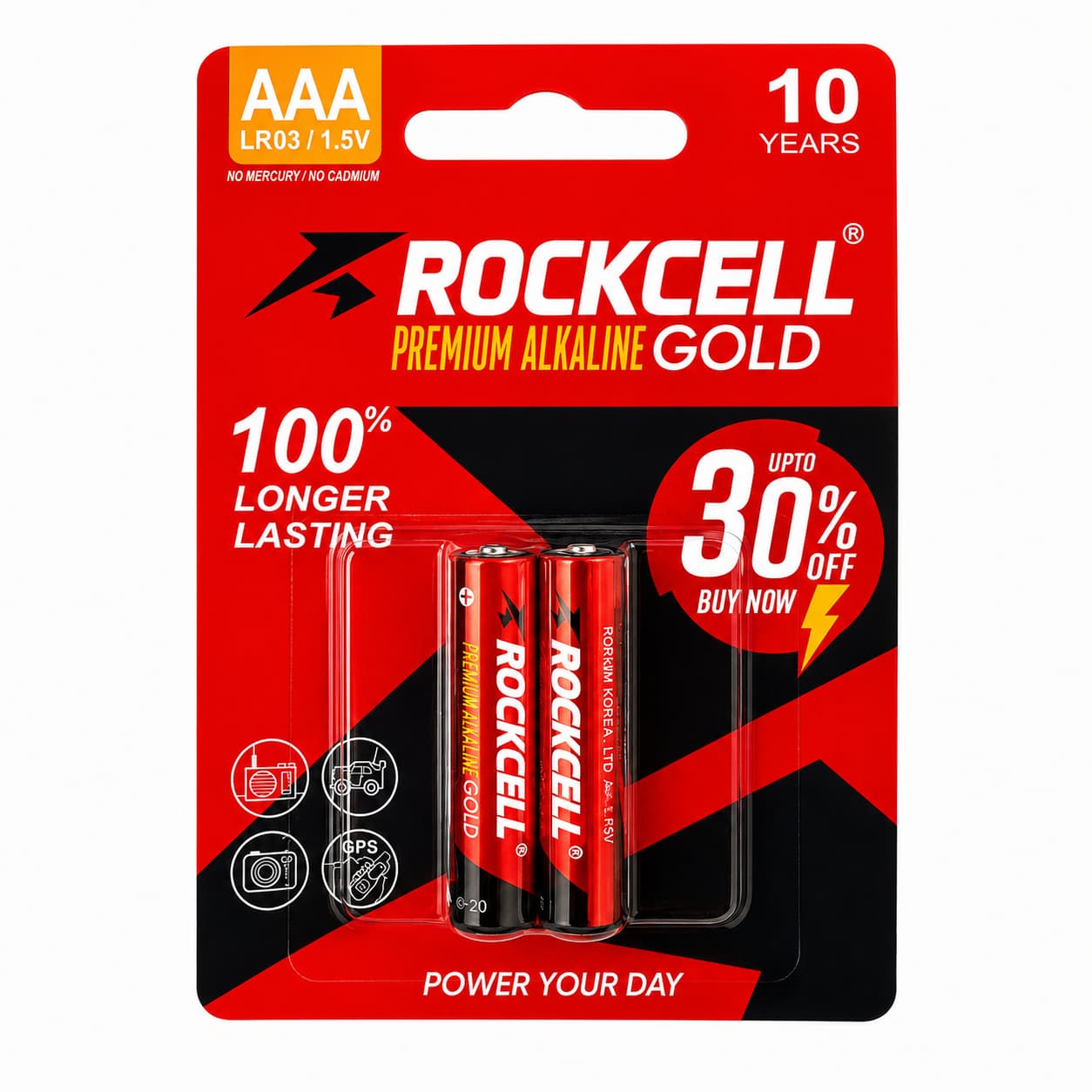 Pin Rockcell Gold AAA (LR03) 1.5V