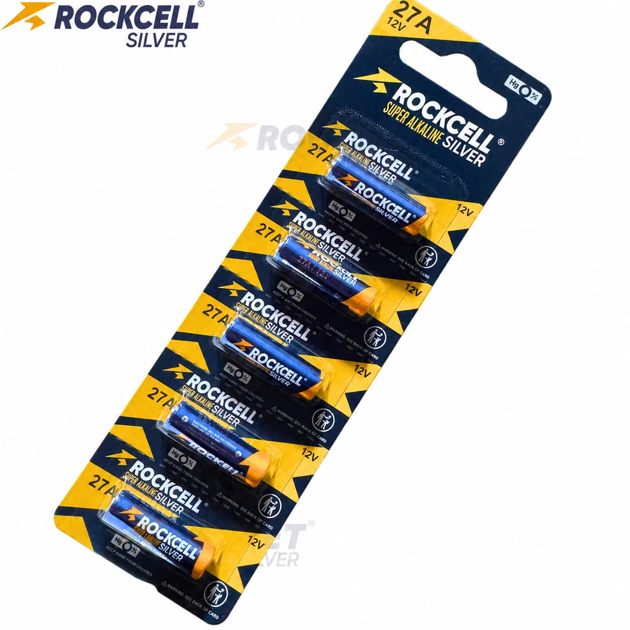 ROCKCELL SILVER ALKALINE A27 ( vỉ 5 viên)