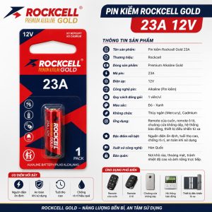 Pin Rockcell Gold 23A 12v (Vỉ 1 Viên)