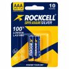 Pin AAA ROCKCELL Super Alkaline Silver LR03 1.5V (Vỉ 2 Viên)