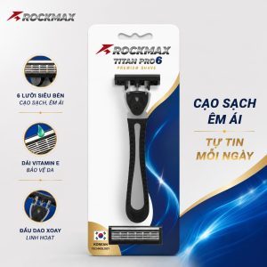 DAO CẠO RÂU 6 LƯỠI ROCKMAX TITAN PRO 6